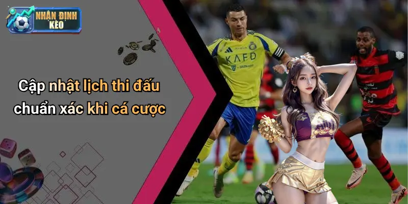 Cập nhật lịch thi đấu chuẩn xác khi cá cược