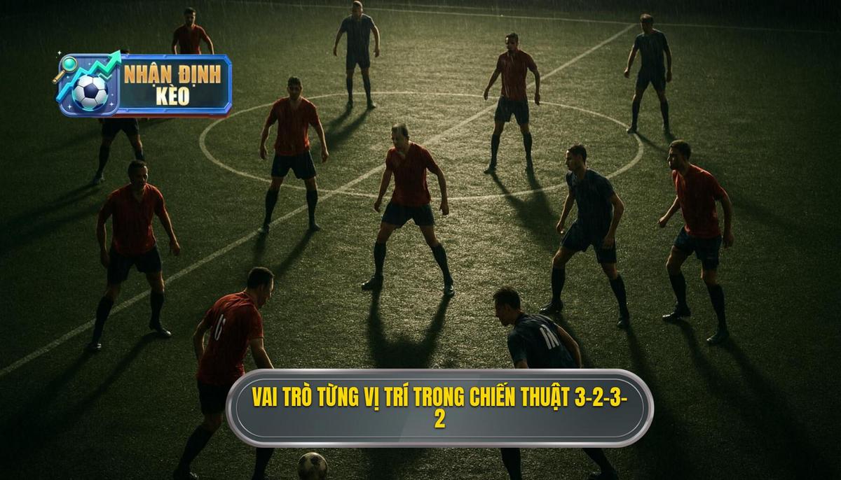 Vai trò chi tiết từng vị trí trong Chiến thuật bóng đá 3-2-3-2
