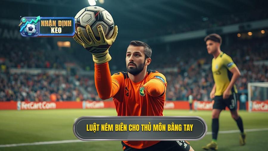 1. Luật ném biên cho thủ môn bằng tay