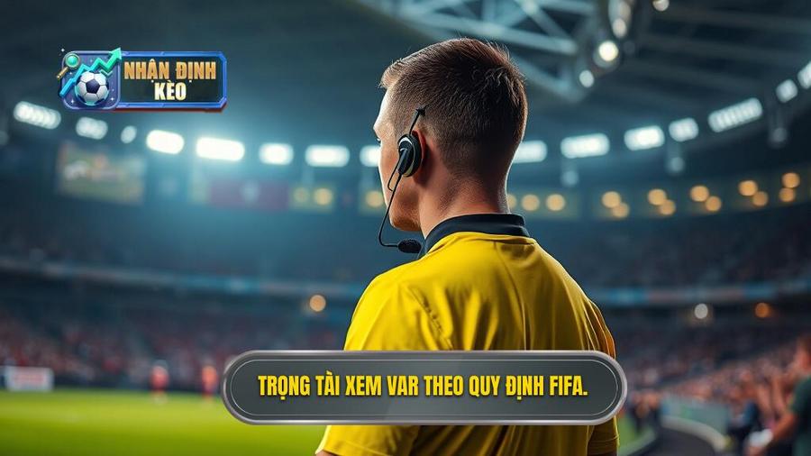 1. Trọng tài xem VAR theo quy định FIFA.