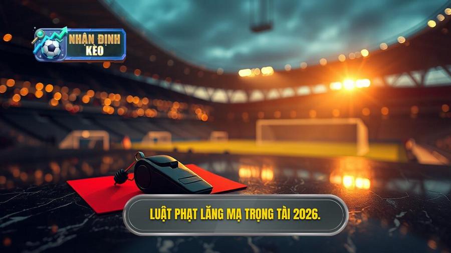 Luật phạt lăng mạ trọng tài 2026.