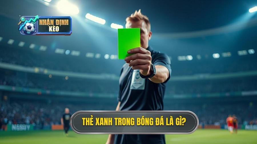 1. Khái niệm cơ bản: Thẻ xanh trong bóng đá là gì?