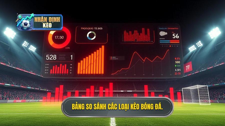 Bảng so sánh các loại kèo phổ biến trong soi kèo bóng đá uy tín